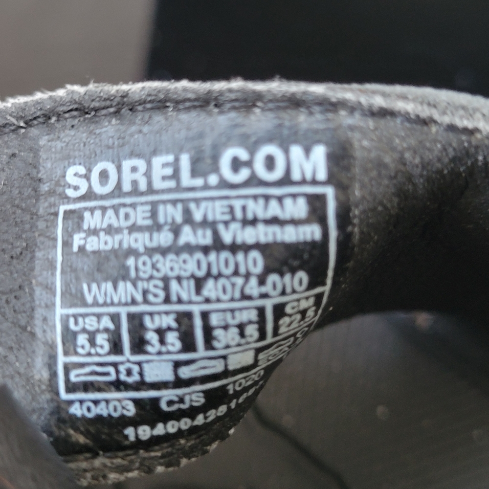Sorel Kinetic Impact Slingback Sandal Black 5.5 - Picture 12 of 12